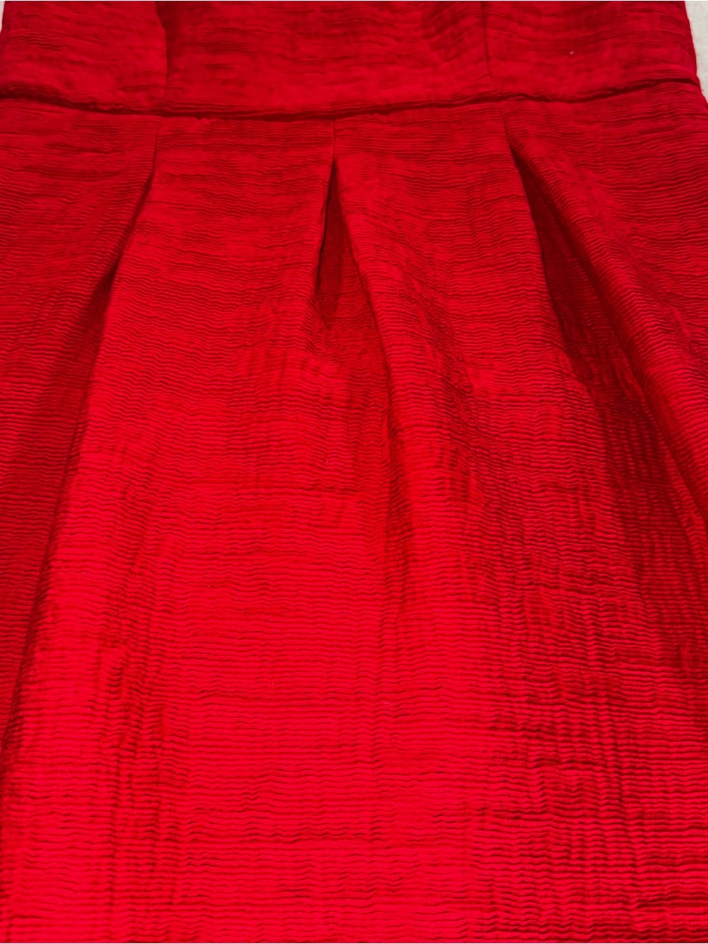The Limited Red Sleeveless Pleated Midi Dress - Picture 5 of 15